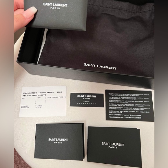 💯 AUTHENTIC YVES SAINT LAURENT 
Black Small Kate Chain Bag - Picture 10 of 10